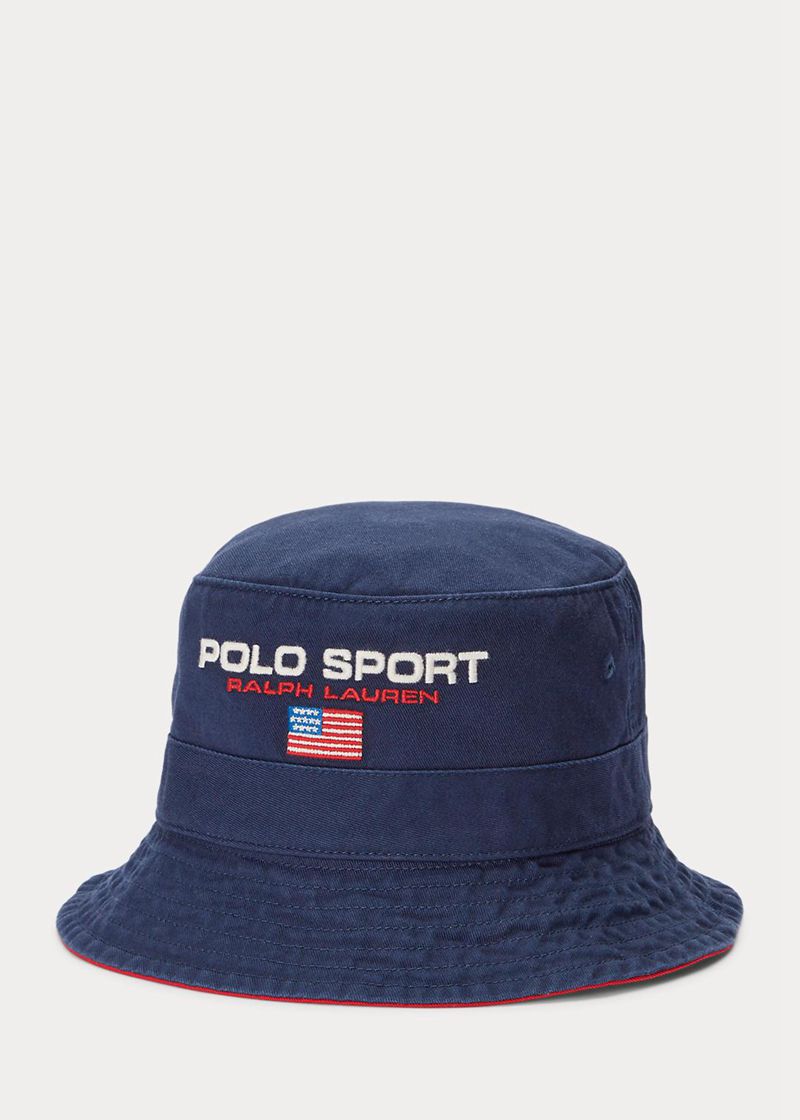 ポロ ラルフ ローレン キャップ メンズ ネイビー Polo Sport チノ バケツ QMSXW3014